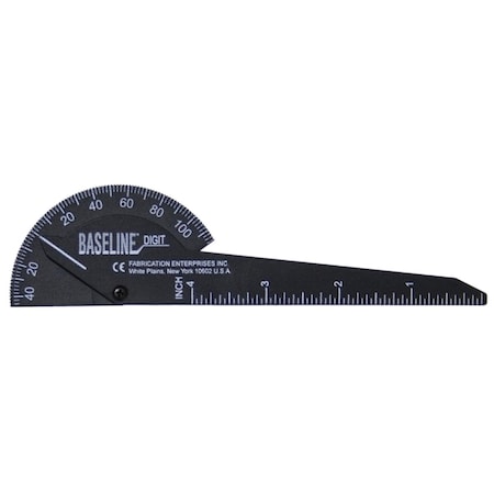 Fabrication Enterprises Baseline Finger Goniometer - Plastic - 1-finger Design - 6 in. 12-1014